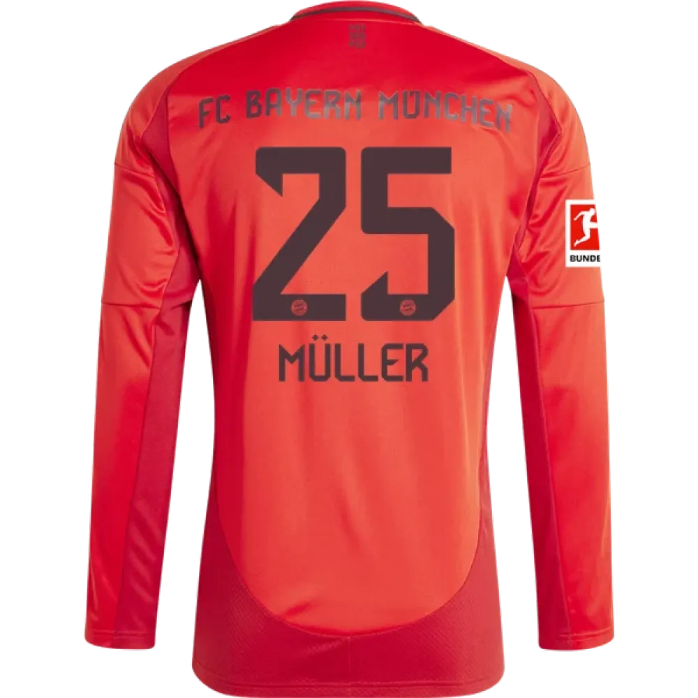 Thomas Müller Bayern Munich 24/25 Long Sleeve Home Jersey