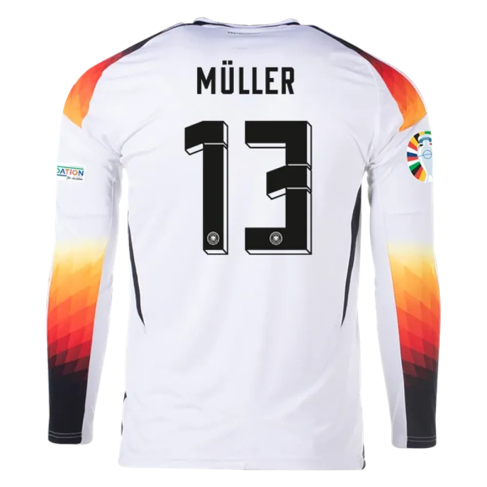 Thomas Müller Germany 24/25 Long Sleeve Home Jersey