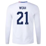 Timothy Weah USMNT 24/25 Long Sleeve Home Jersey