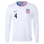 Tyler Adams USMNT 24/25 Long Sleeve Home Jersey