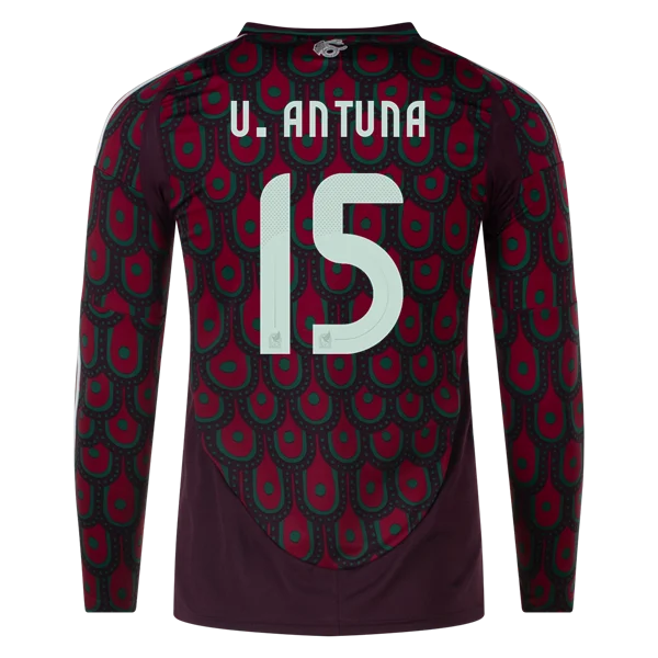 Uriel Antuna Mexico 24/25 Long Sleeve Home Jersey