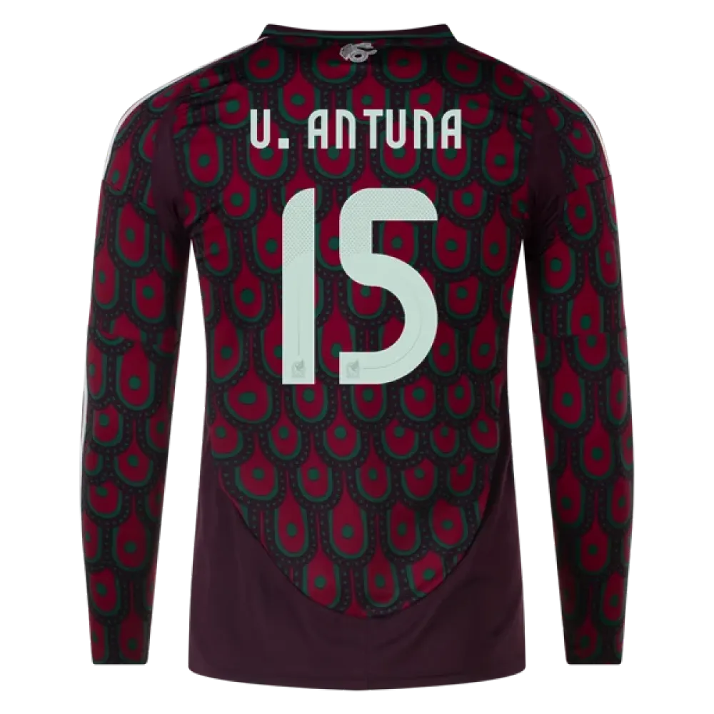 Uriel Antuna Mexico 24/25 Long Sleeve Home Jersey