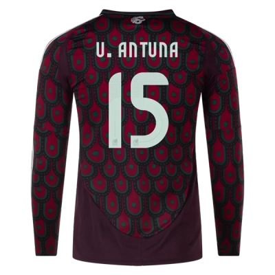 Uriel Antuna Mexico 24/25 Long Sleeve Home Jersey 01