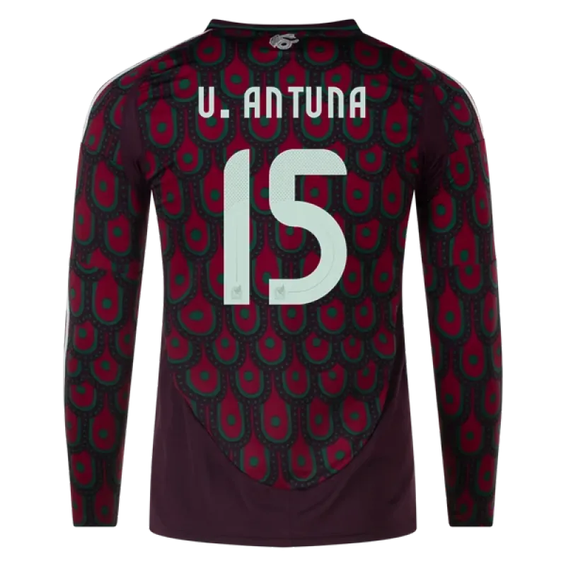 Uriel Antuna Mexico 24/25 Long Sleeve Home Jersey