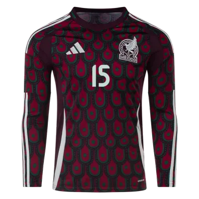 Uriel Antuna Mexico 24/25 Long Sleeve Home Jersey 02