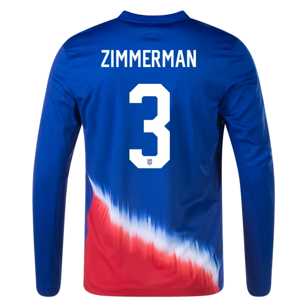 Walker Zimmerman USMNT 24/25 Long Sleeve Away Jersey
