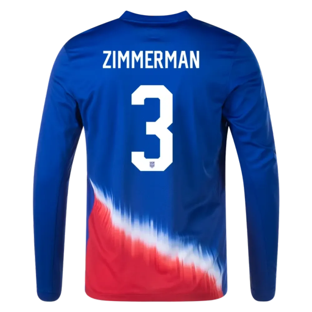 Walker Zimmerman USMNT 24/25 Long Sleeve Away Jersey