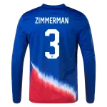 Walker Zimmerman USMNT 24/25 Long Sleeve Away Jersey