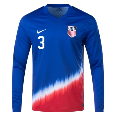 Walker Zimmerman USMNT 24/25 Long Sleeve Away Jersey 02