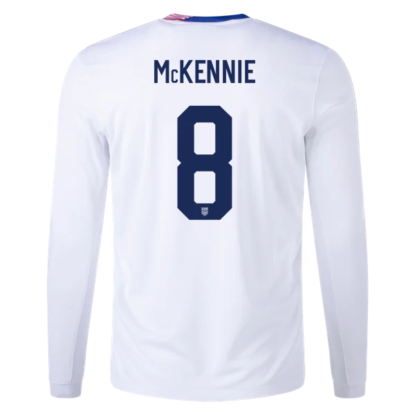 Weston McKennie USMNT 24/25 Long Sleeve Home Jersey