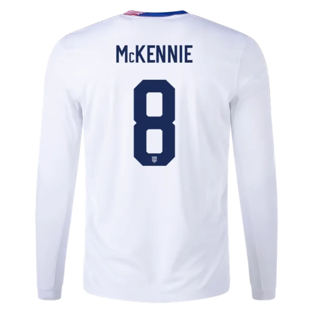 Weston McKennie USMNT 24/25 Long Sleeve Home Jersey