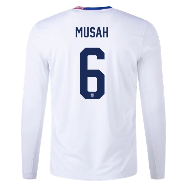 Yunus Musah USMNT 24/25 Long Sleeve Home Jersey
