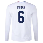 Yunus Musah USMNT 24/25 Long Sleeve Home Jersey