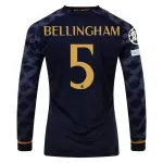 La Liga Men's Replica Bellingham Real Madrid Long Sleeve Away Jersey 23/24
