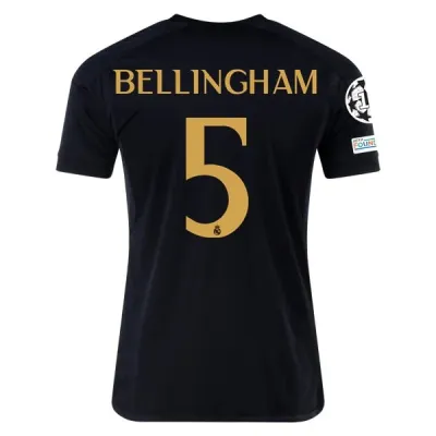La Liga Men's Replica Bellingham Real Madrid Third Jersey 23/24 - UCL 01