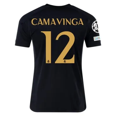 La Liga Men's Replica Camavinga Real Madrid Third Jersey 23/24 - UCL 01