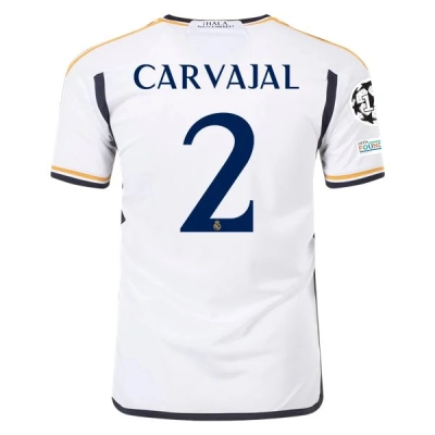 La Liga Men's Replica Carvajal Real Madrid Home Jersey 23/24 01