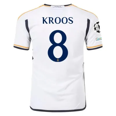 La Liga Men's Replica Kroos Real Madrid Home Jersey 23/24 01
