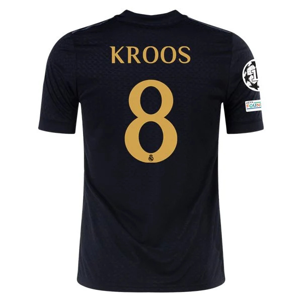 La Liga Men's Replica Kroos Real Madrid Lifestyler Third Jersey 23/24 - UCL
