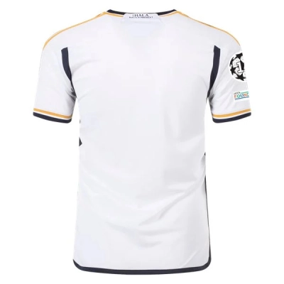 La Liga Men's Replica Real Madrid Home Jersey 23/24 - UCL 02