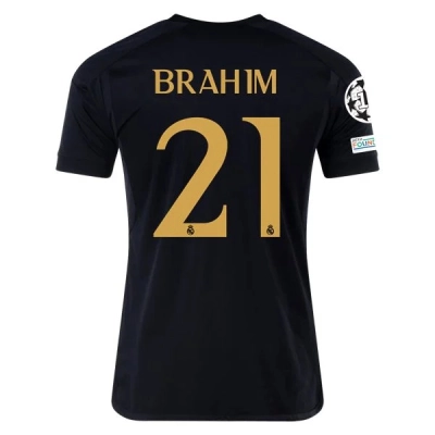 La Liga Men's Replica Brahim Real Madrid Third Jersey 23/24 - UCL 01