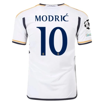 La Liga Men's Replica Modric Real Madrid Home Jersey 23/24 01