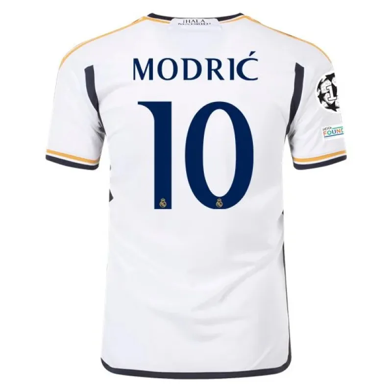 La Liga Men's Replica Modric Real Madrid Home Jersey 23/24