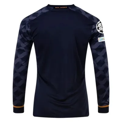 La Liga Men's Replica Real Madrid Long Sleeve Away Jersey 23/24 - UCL 02
