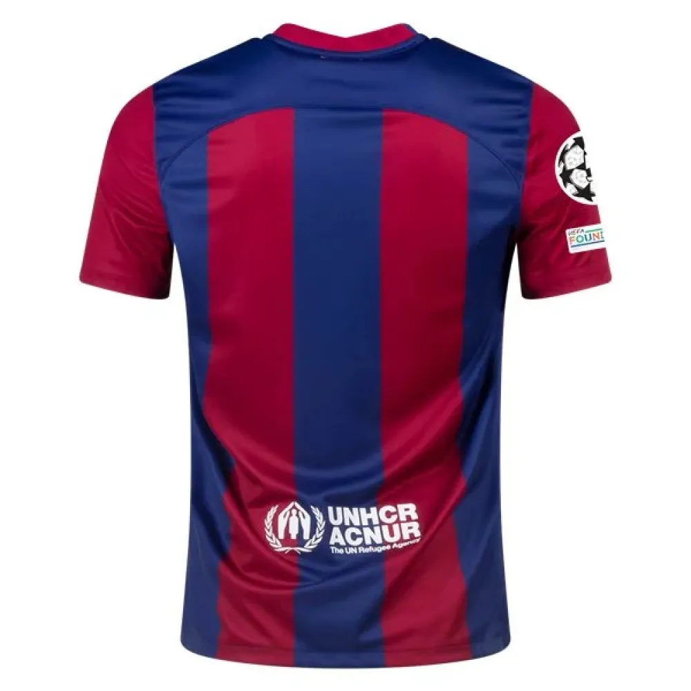 La Liga Men's Replica Barcelona Home Jersey 23/24 - UCL