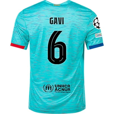 La Liga Men's Replica Gavi Barcelona Third Jersey 23/24 01