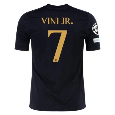 La Liga Men's Replica Vini Jr. Real Lifestyler Third Jersey 23/24 - UCL 01