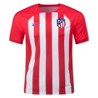 La Liga Men's Replica Atletico Madrid Home Jersey 23/24 01