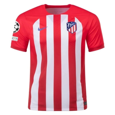 La Liga Men's Replica Atletico Madrid Home Jersey 23/24 - UCL 01