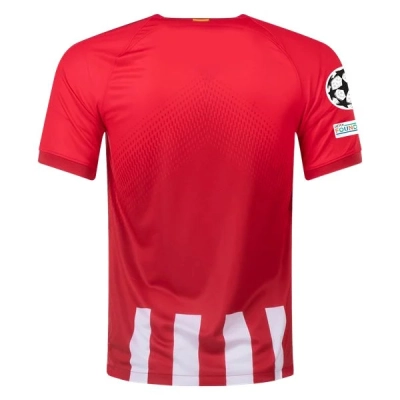 La Liga Men's Replica Atletico Madrid Home Jersey 23/24 - UCL 02