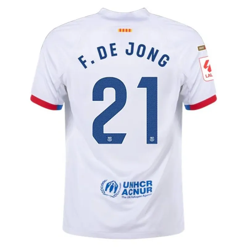 La Liga Men's Replica F. De Jong Barcelona Away Jersey 23/24