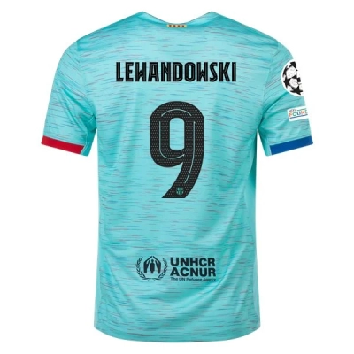 La Liga Men's Replica Lewandowski Barcelona Third Jersey 23/24 01