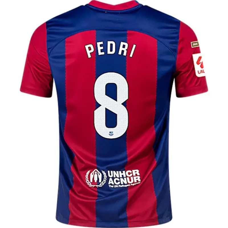 La Liga Men's Replica Pedri Barcelona Home Jersey 23/24
