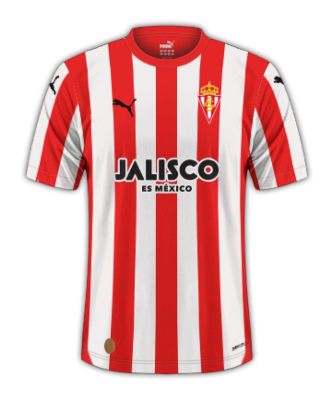 La Liga 23/24 Real Sporting de Gijón Home Soccer Jersey