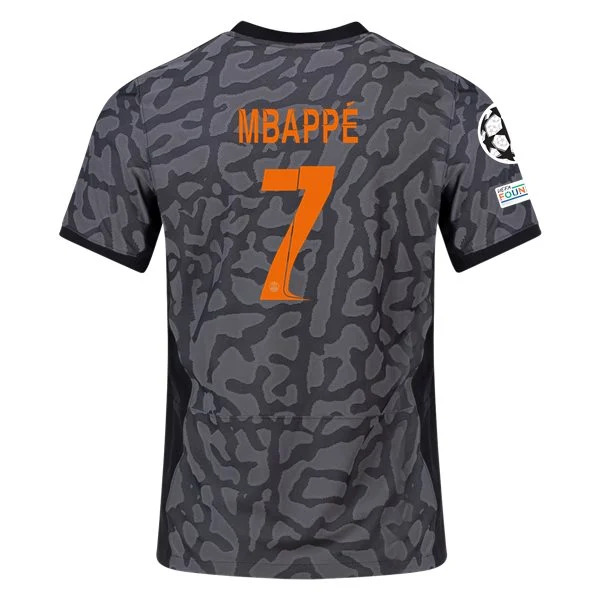 Ligue 1 Men's Mbappe Paris Saint-Germain Third Jersey 23/24 - UCL
