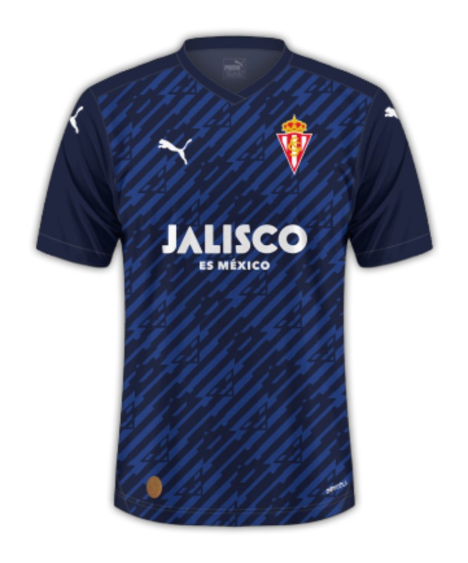 La Liga 23/24 Real Sporting de Gijón Second Away Soccer Jersey
