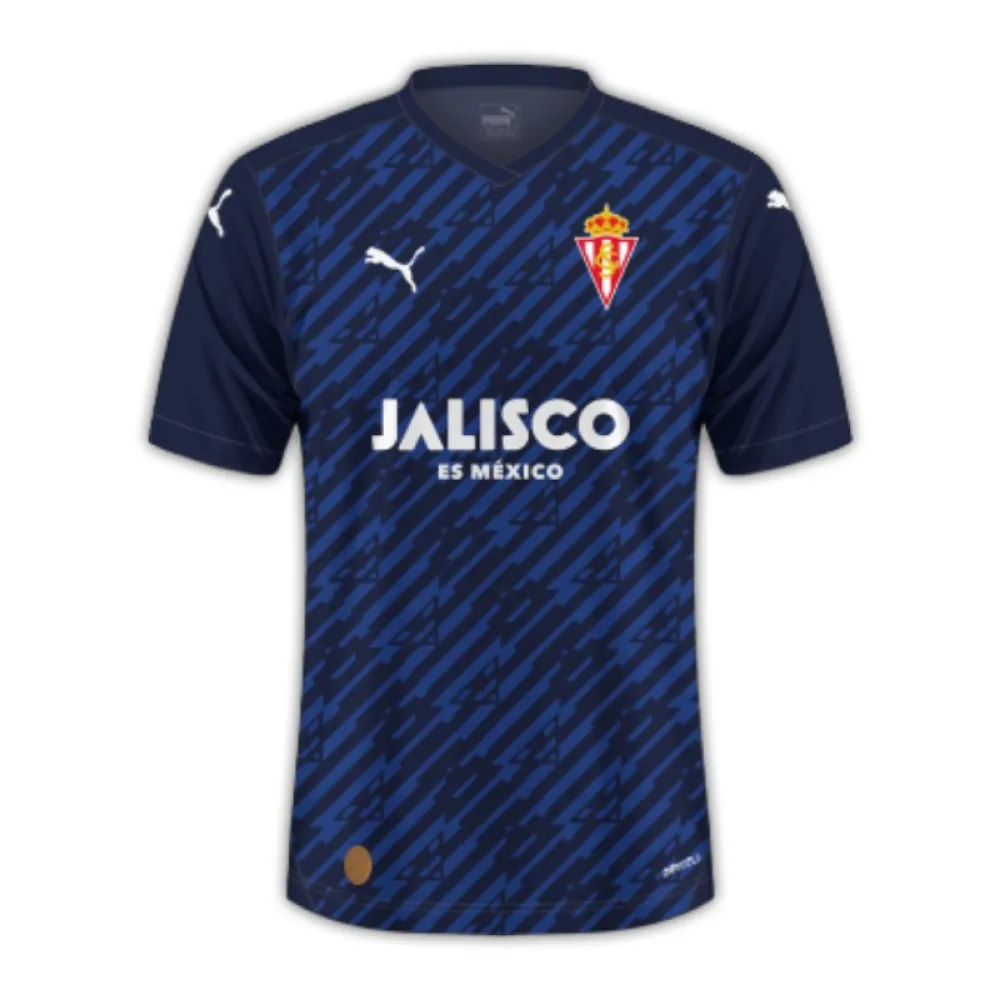 La Liga 23/24 Real Sporting de Gijón Second Away Soccer Jersey