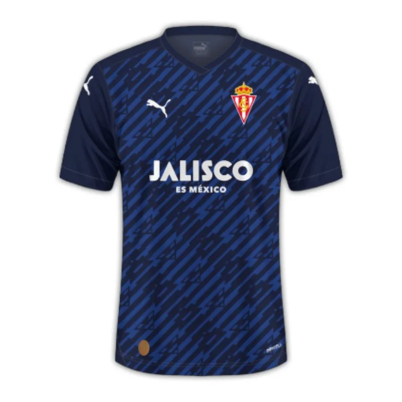 La Liga 23/24 Real Sporting de Gijón Second Away Soccer Jersey