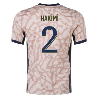 Ligue 1 Men's Replica Hakimi Paris Saint-Germain Fourth Jersey 23/24 01