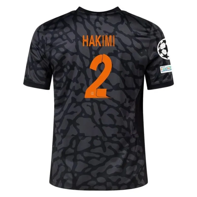 Ligue 1 Men's Replica Hakimi Paris Saint-Germain Third Jersey 23/24 - UCL