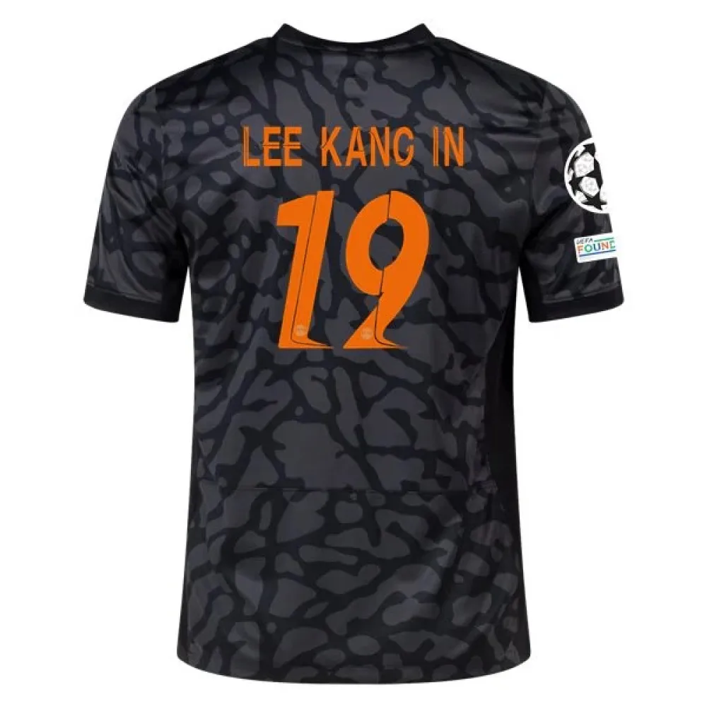 Ligue 1 Men's Replica Lee Kang-In Paris Saint-Germain Third Jersey 23/24 - UCL