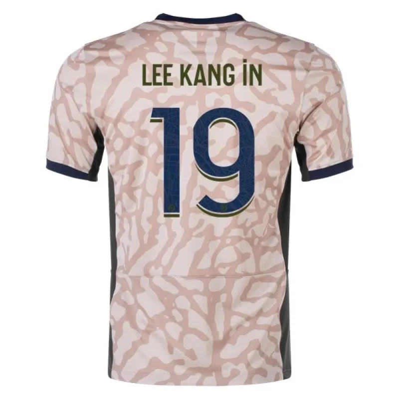 Ligue 1 Men's Replica Lee Kang-In Paris Saint-Germain Fourth Jersey 23/24