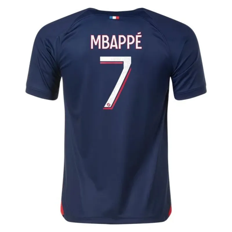 Ligue 1 Men's Replica Mbappe Paris Saint-Germain Home Jersey 23/24