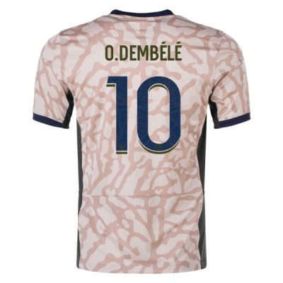 Ligue 1 Men's Replica O. Dembele Paris Saint-Germain Fourth Jersey 23/24 01
