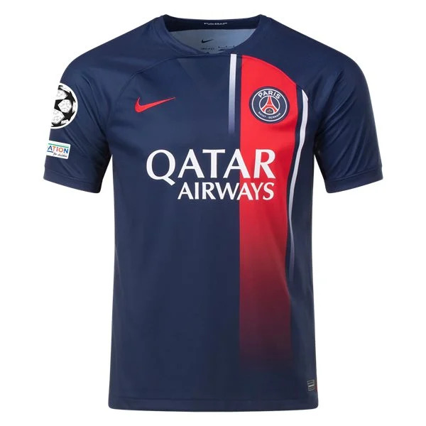Ligue 1 Men's Replica Paris Saint-Germain Home Jersey 23/24 - UCL