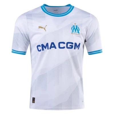 Ligue 1 Men's Replica Marseille Home Jersey 23/23 01